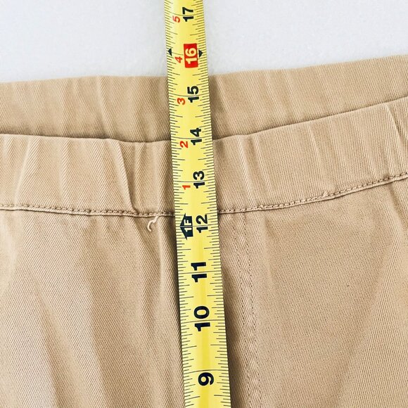Isaac Mizrahi Women's Stretch Elastic Waist Pull-on Beige Pants Size 28WP NWOT - Picture 13 of 15